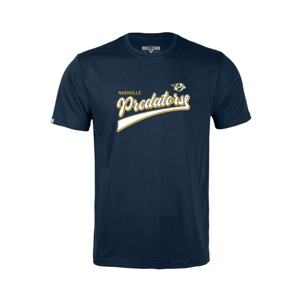 Nashville Predators Levelwear Youth Little Richmond Retro Script T-Shirt - Navy - NHL 201183411