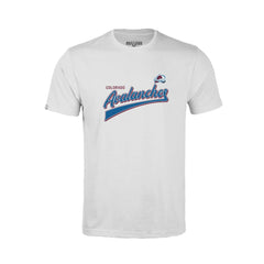 Colorado Avalanche Levelwear Youth Little Richmond Retro Script T-Shirt - White - NHL 201183414