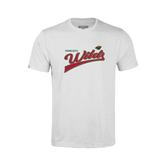 Minnesota Wild Levelwear Youth Little Richmond Retro Script T-Shirt - White - NHL 201183416