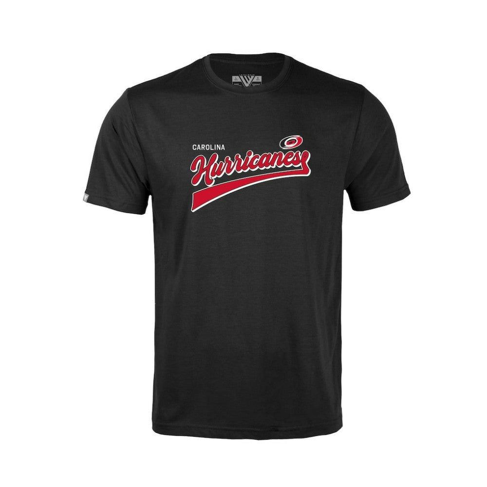 Carolina Hurricanes Levelwear Youth Little Richmond Retro Script T-Shirt - Black - NHL 201183419