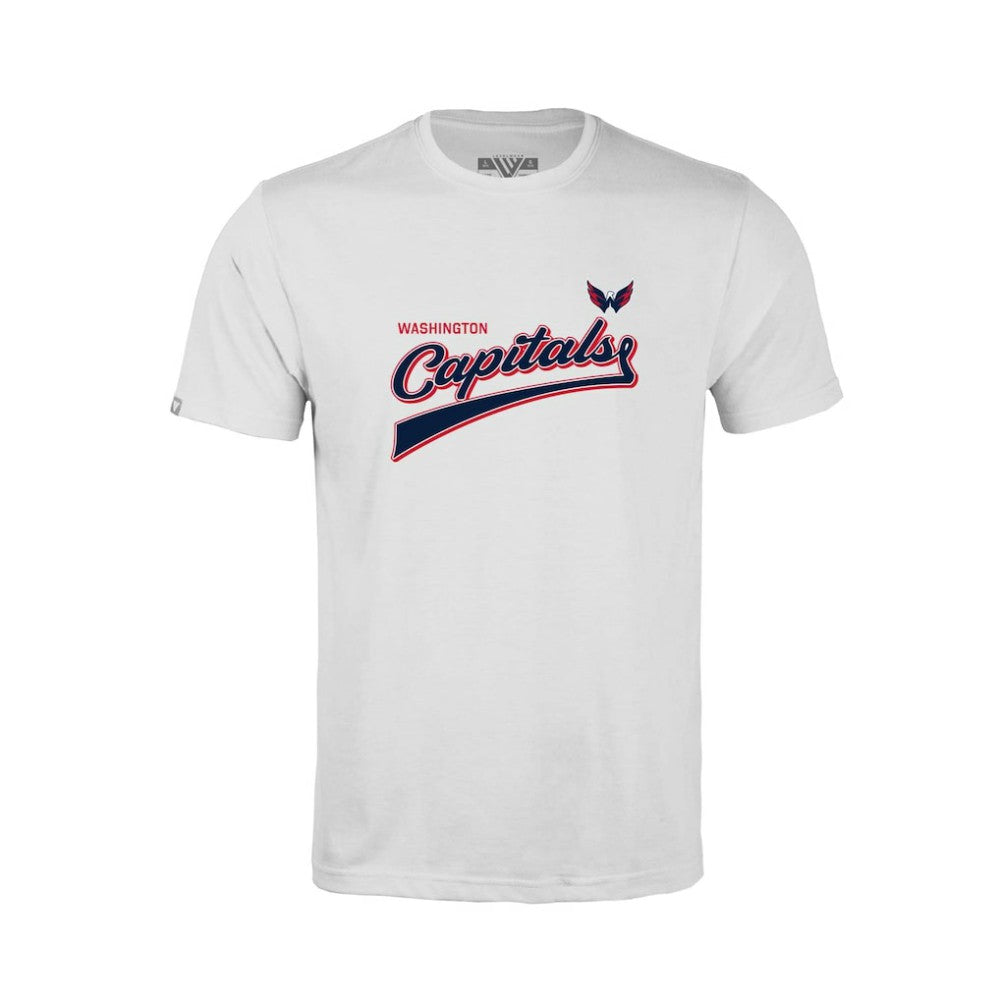 Washington Capitals Levelwear Youth Little Richmond Retro Script T-Shirt - White - NHL 201183423