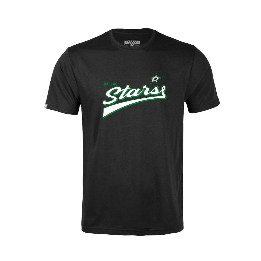 Dallas Stars Levelwear Youth Little Richmond Retro Script T-Shirt - Black - NHL 201183426