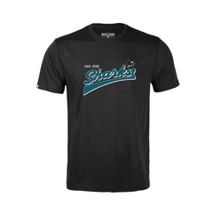 San Jose Sharks Levelwear Youth Little Richmond Retro Script T-Shirt - Black - NHL 201183432