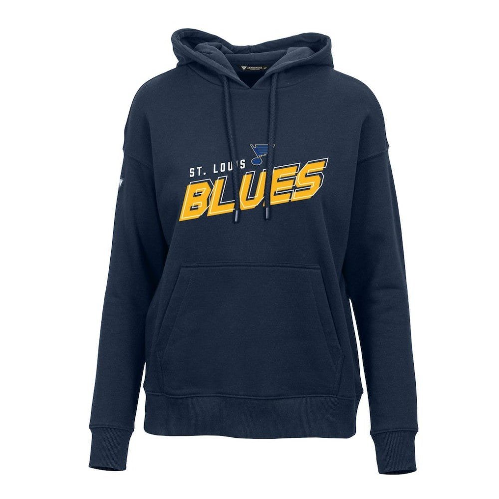 St. Louis Blues Levelwear Women's Adorn Premier 2.0 Fleece Pullover Hoodie - Navy - NHL 201183474