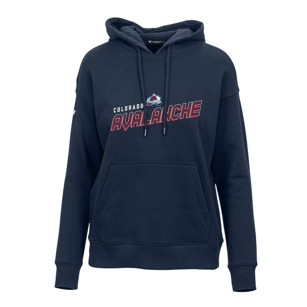 Colorado Avalanche Levelwear Women's Adorn Premier 2.0 Fleece Pullover Hoodie - Navy - NHL 201183475