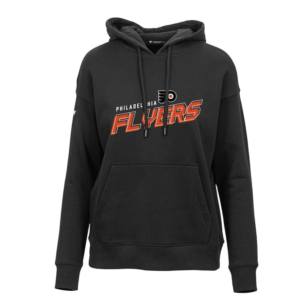 Philadelphia Flyers Levelwear Women's Adorn Premier 2.0 Fleece Pullover Hoodie - Black - NHL 201183476
