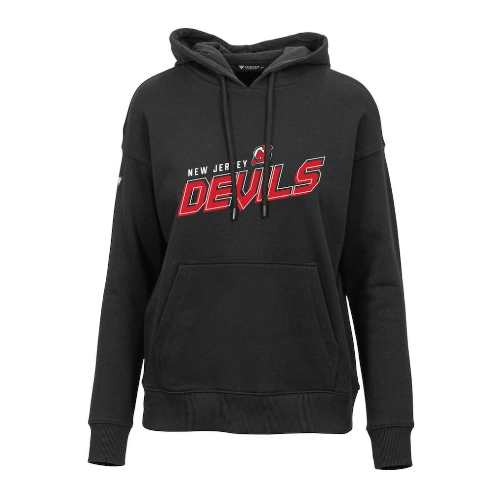 New Jersey Devils Levelwear Women's Adorn Premier 2.0 Fleece Pullover Hoodie - Black - NHL 201183499