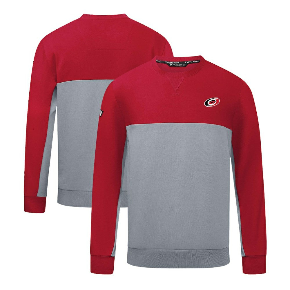 Carolina Hurricanes Levelwear Legacy Insignia Core Sweatshirt - Red/Gray - NHL 201183637