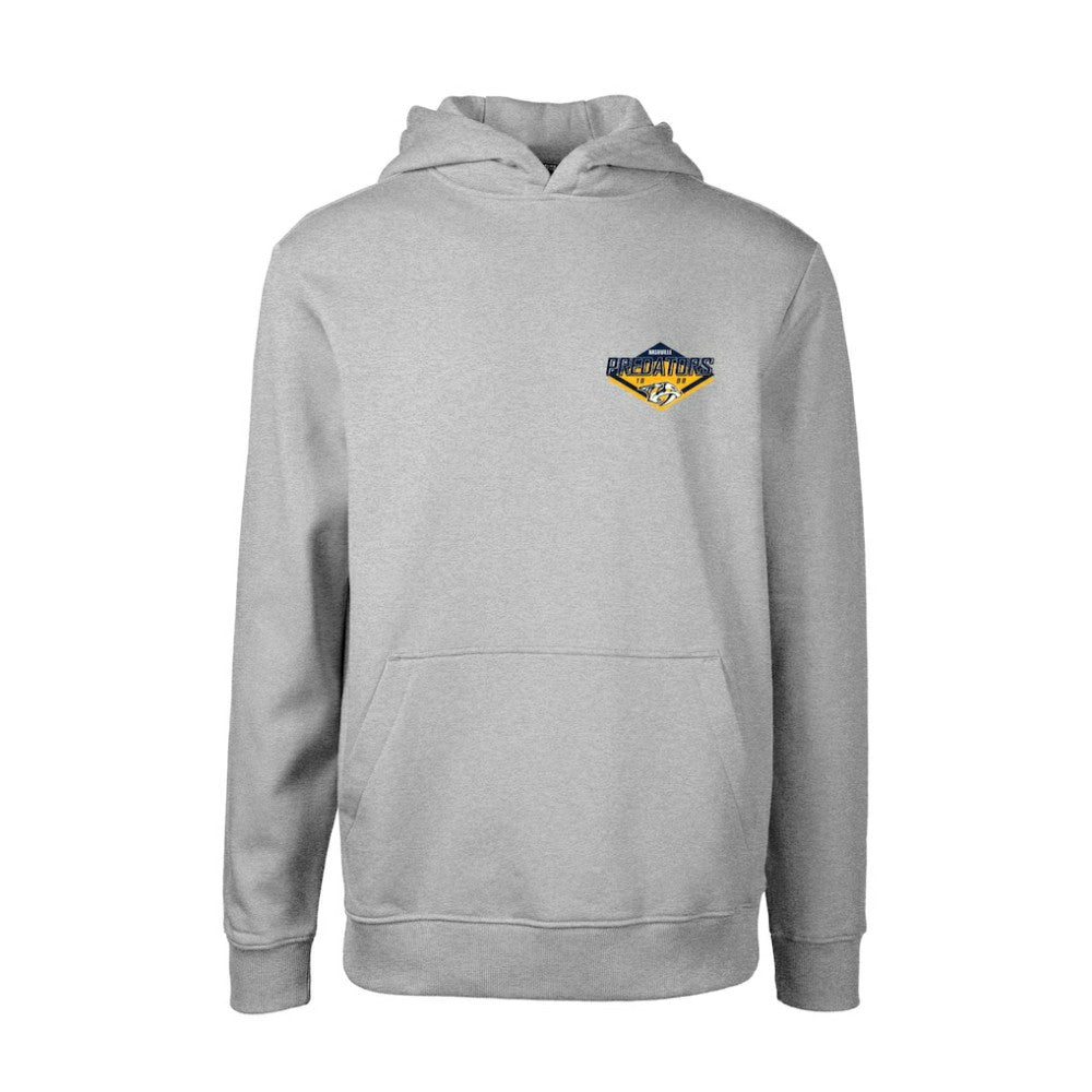 Nashville Predators Levelwear Youth Podium Club Patch 2.0 Fleece Pullover Hoodie - Gray - NHL 201183730