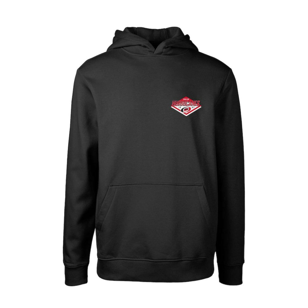 Carolina Hurricanes Levelwear Youth Podium Club Patch 2.0 Fleece Pullover Hoodie - Black - NHL 201183734