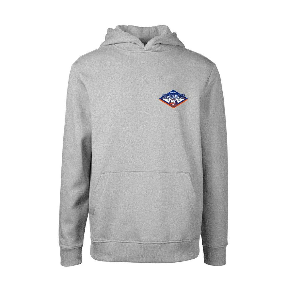 New York Islanders Levelwear Youth Podium Club Patch 2.0 Fleece Pullover Hoodie - Gray - NHL 201183747