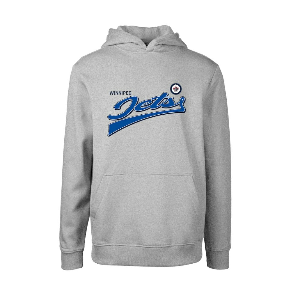 Winnipeg Jets Levelwear Youth Podium Retro Script Fleece Pullover Hoodie - Gray - NHL 201183768