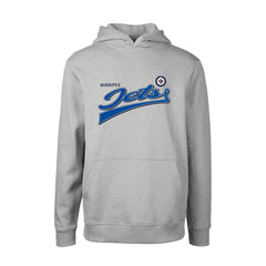 Winnipeg Jets Levelwear Youth Podium Retro Script Fleece Pullover Hoodie - Gray - NHL 201183768