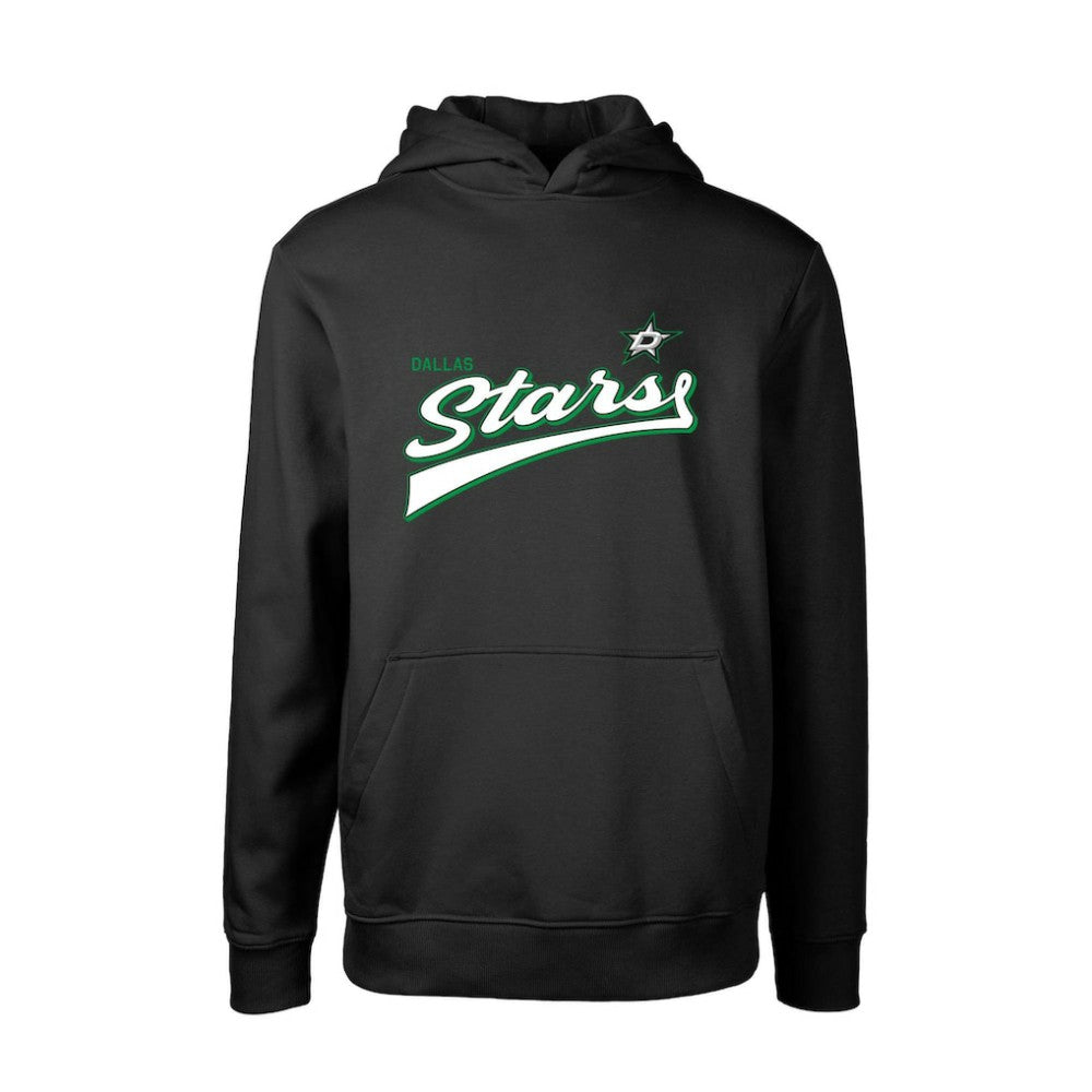 Dallas Stars Levelwear Youth Podium Retro Script Fleece Pullover Hoodie - Black - NHL 201183770