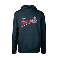 Montreal Canadiens Levelwear Youth Podium Retro Script Fleece Pullover Hoodie - Navy - NHL 201183787