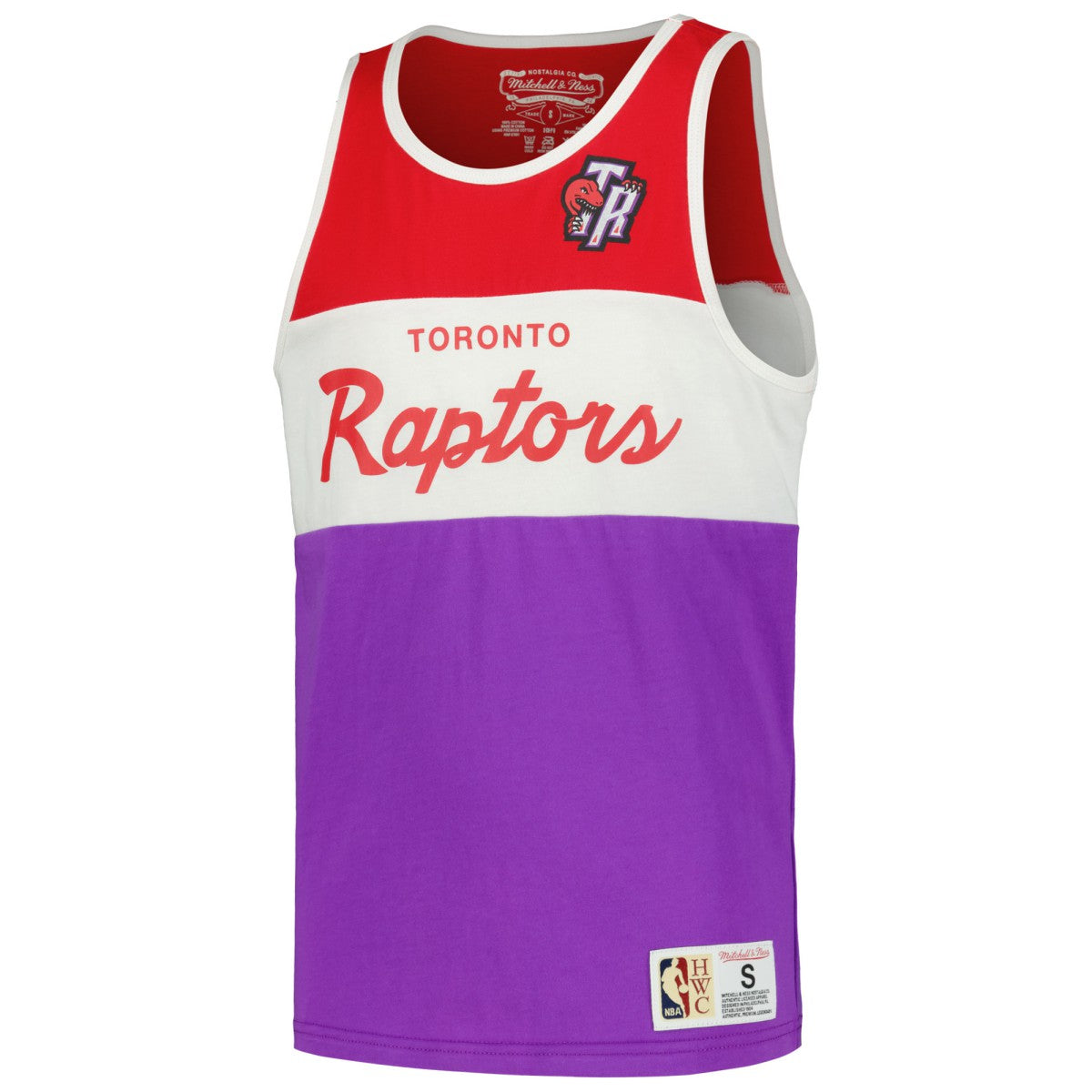 Toronto Raptors Youth Hardwood Classics Special Script Tank Top Purple | Mitchell & Ness online