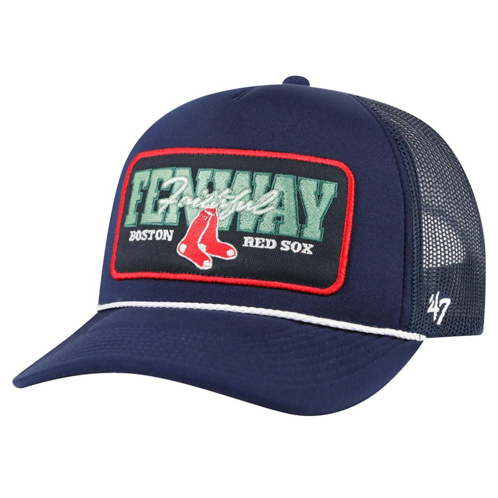 Boston Red Sox '47 Local Patch Foam Front Trucker Adjustable Hat - Navy - 47 brand Online