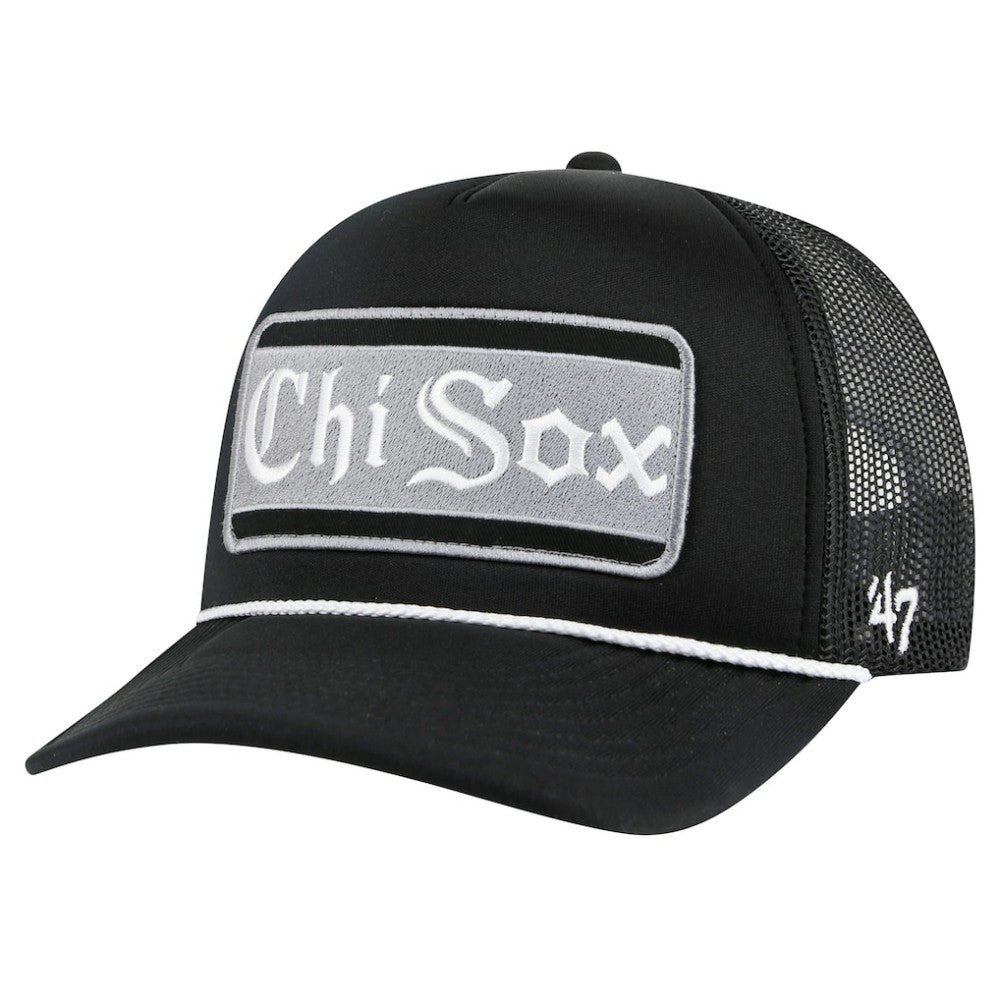 Chicago White Sox '47 Local Patch Foam Front Trucker Adjustable Hat - Black - 47 brand Sale
