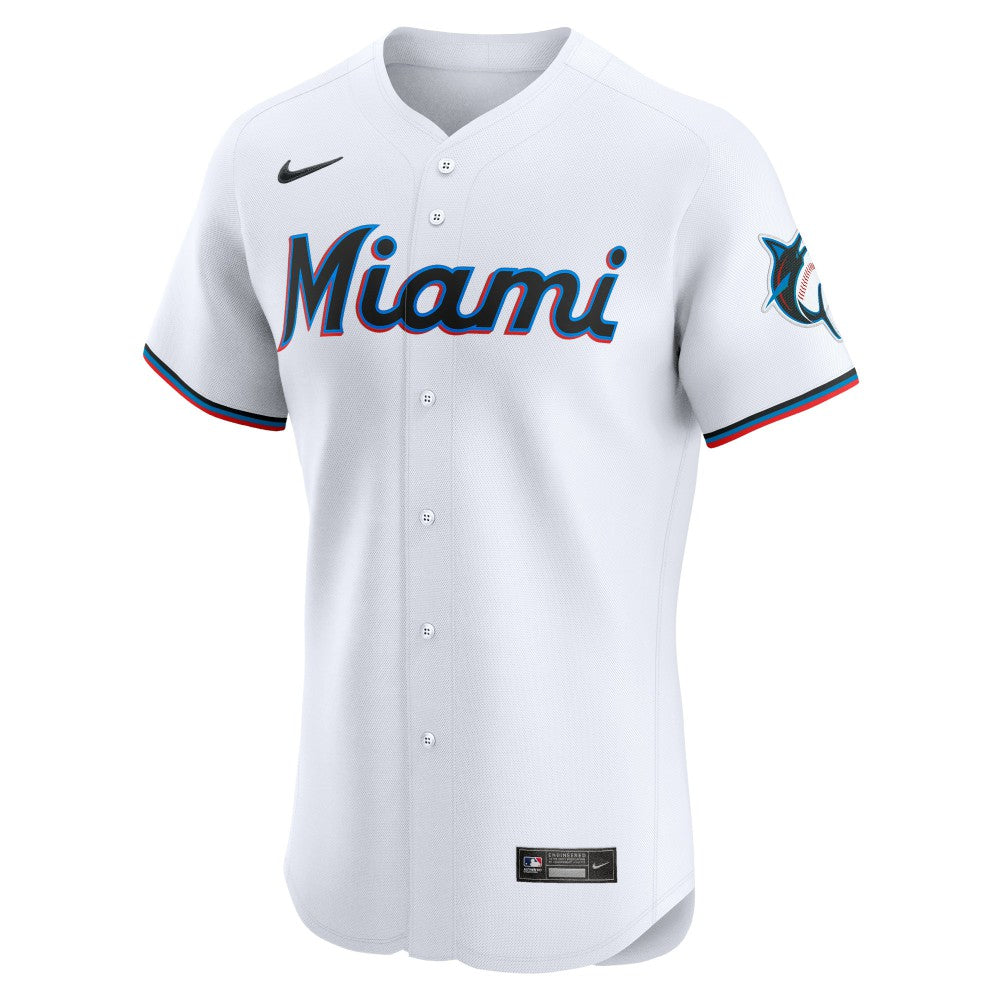 Eury Perez Miami Marlins Nike Home Elite Player Jersey - White - Nike Sale