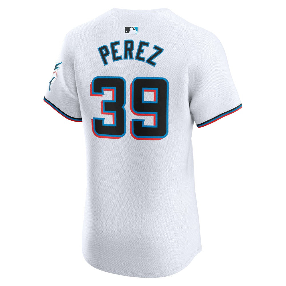 Eury Perez Miami Marlins Nike Home Elite Player Jersey - White - Nike Sale
