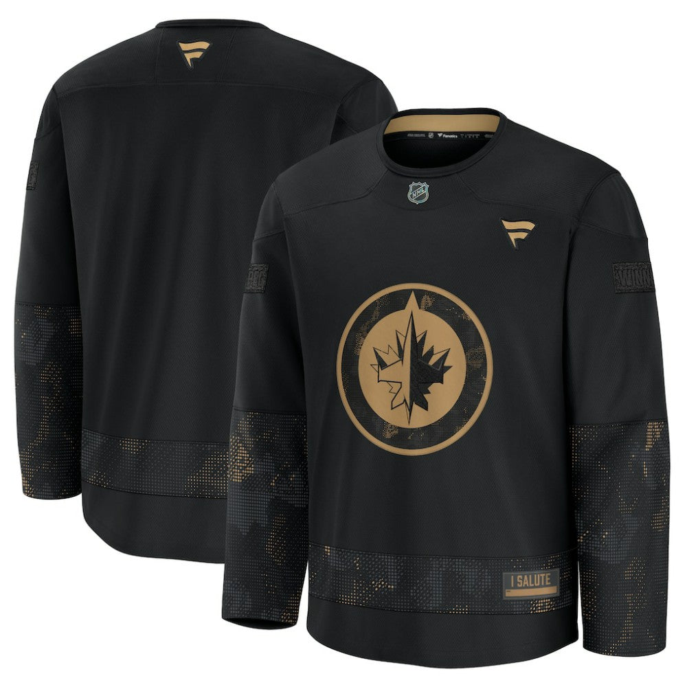 Winnipeg Jets Fanatics 2024 Military Appreciation Practice Jersey - Black - NHL 201189514