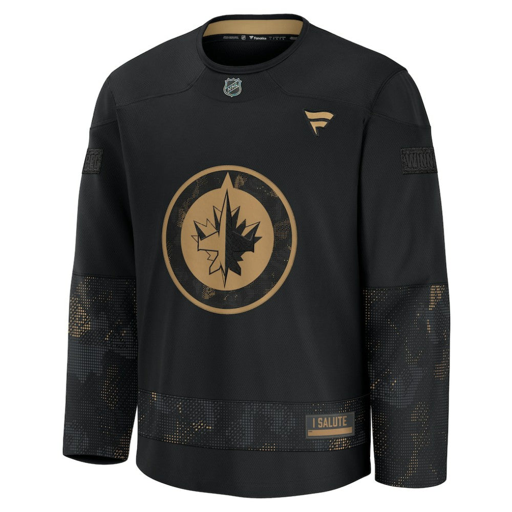 Winnipeg Jets Fanatics 2024 Military Appreciation Practice Jersey - Black - NHL 201189514