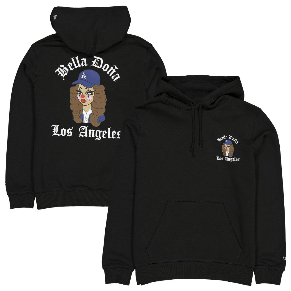 New Era Women's Bella Dona x Los Angeles Dodgers Pullover Hoodie - Black - New Era on Sale