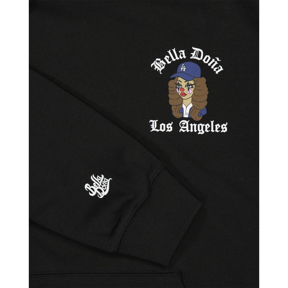 New Era Women's Bella Dona x Los Angeles Dodgers Pullover Hoodie - Black - New Era on Sale