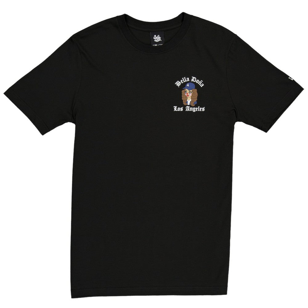 New Era Women's Bella Dona x Los Angeles Dodgers T-Shirt - Black - New Era Sale