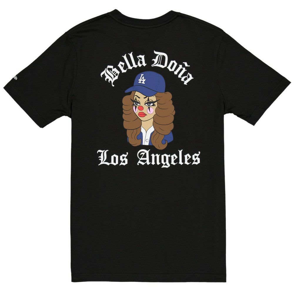 New Era Women's Bella Dona x Los Angeles Dodgers T-Shirt - Black - New Era Sale