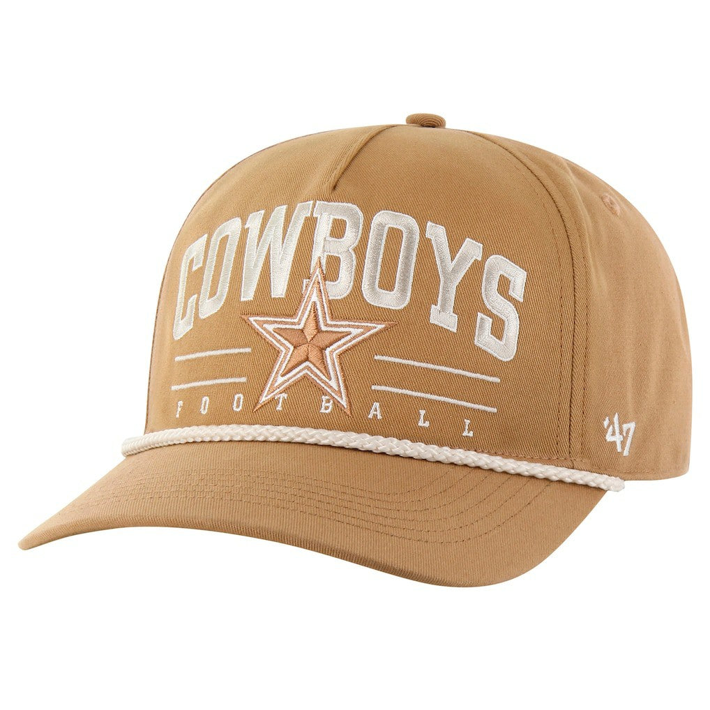 47 brand Dallas Cowboys '47 Roscoe Rope Hitch Adjustable Hat Tan