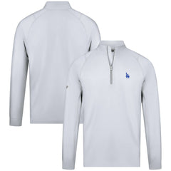 Los Angeles Dodgers Levelwear Theory Insignia Quarter-Zip Pullover - White - MLB Sale