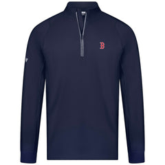 Boston Red Sox Levelwear Theory Insignia Quarter-Zip Pullover - Navy - MLB Lifestyle