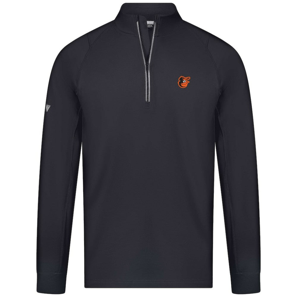 Baltimore Orioles Levelwear Theory Insignia Quarter-Zip Pullover - Black - MLB on Sale