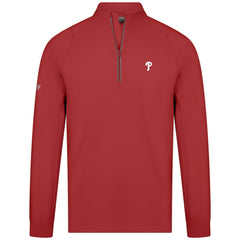 Philadelphia Phillies Levelwear Theory Insignia Quarter-Zip Pullover - Red - MLB Discount