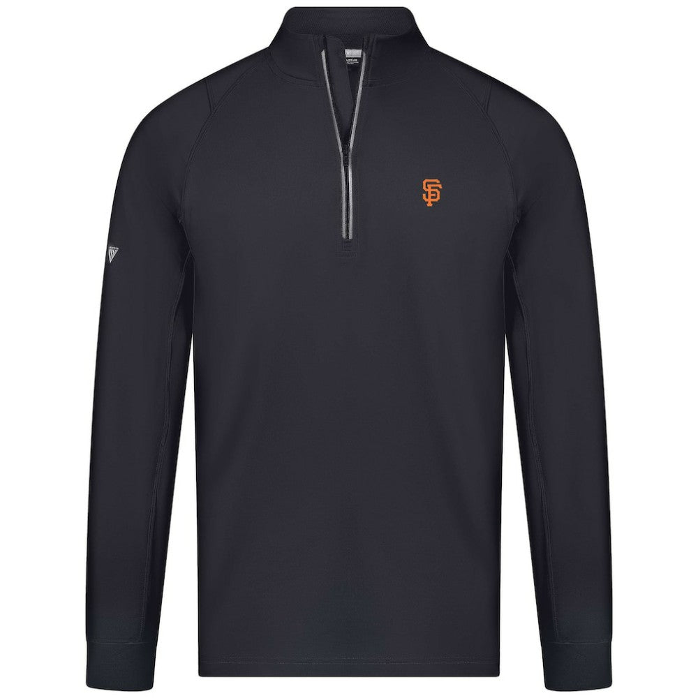 San Francisco Giants Levelwear Theory Insignia Quarter-Zip Pullover - Black - MLB Sale