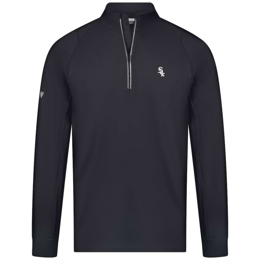 Chicago White Sox Levelwear Theory Insignia Quarter-Zip Pullover - Black - MLB Online
