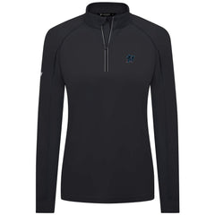 Miami Marlins Levelwear Women's Kinetic Insignia Quarter-Zip Pullover - Black - MLB Discount