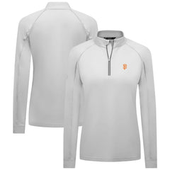 San Francisco Giants Levelwear Women's Kinetic Insignia Quarter-Zip Pullover - White - MLB Online