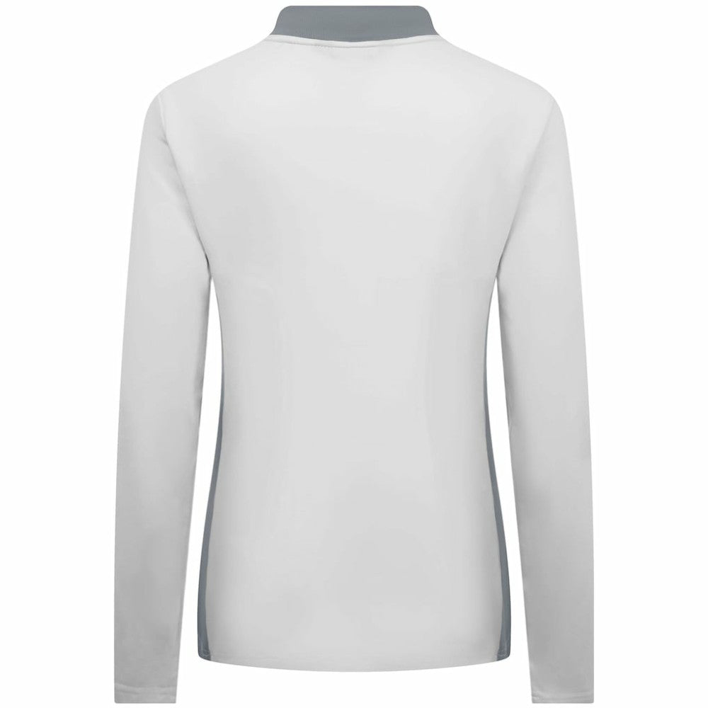Toronto Blue Jays Levelwear Women's Moxie Insignia Quarter-Zip Pullover - White - MLB Discount