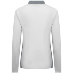 Chicago Cubs Levelwear Women's Moxie Insignia Quarter-Zip Pullover - White - MLB Lifestyle