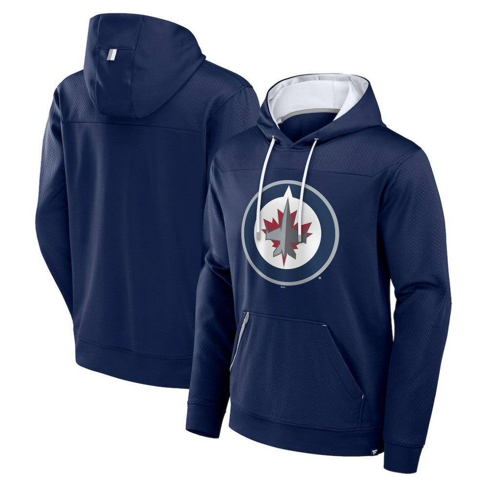 Winnipeg Jets Fanatics Defender Pullover Hoodie - Navy - NHL 201190085
