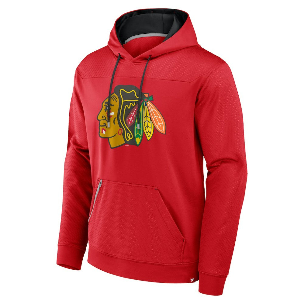 Chicago Blackhawks Fanatics Defender Pullover Hoodie - Red - NHL 201190088