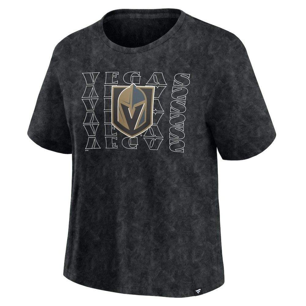 Vegas Golden Knights Fanatics Women's Faded Wash T-Shirt - Black - NHL 201190120