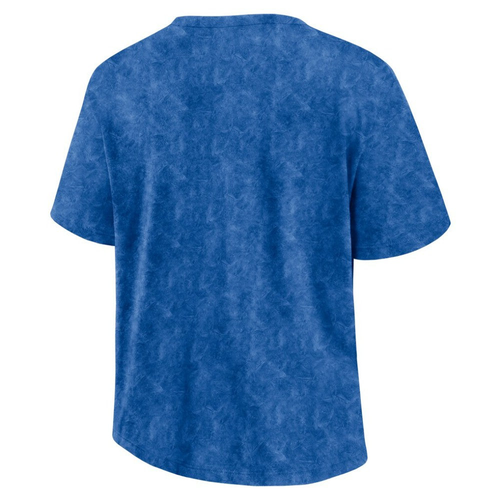 New York Rangers Fanatics Women's Faded Wash T-Shirt - Blue - NHL 201190125