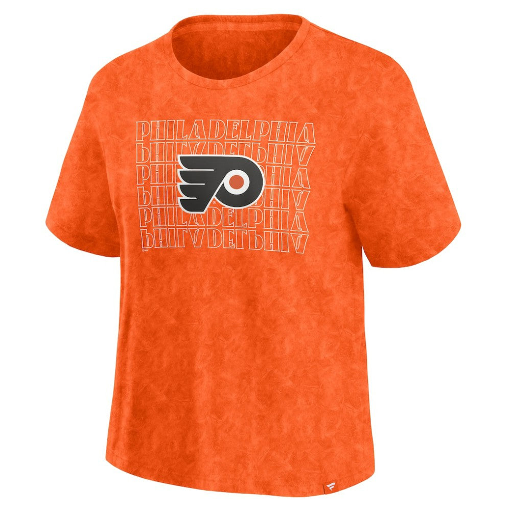 Philadelphia Flyers Fanatics Women's Faded Wash T-Shirt - Orange - NHL 201190130