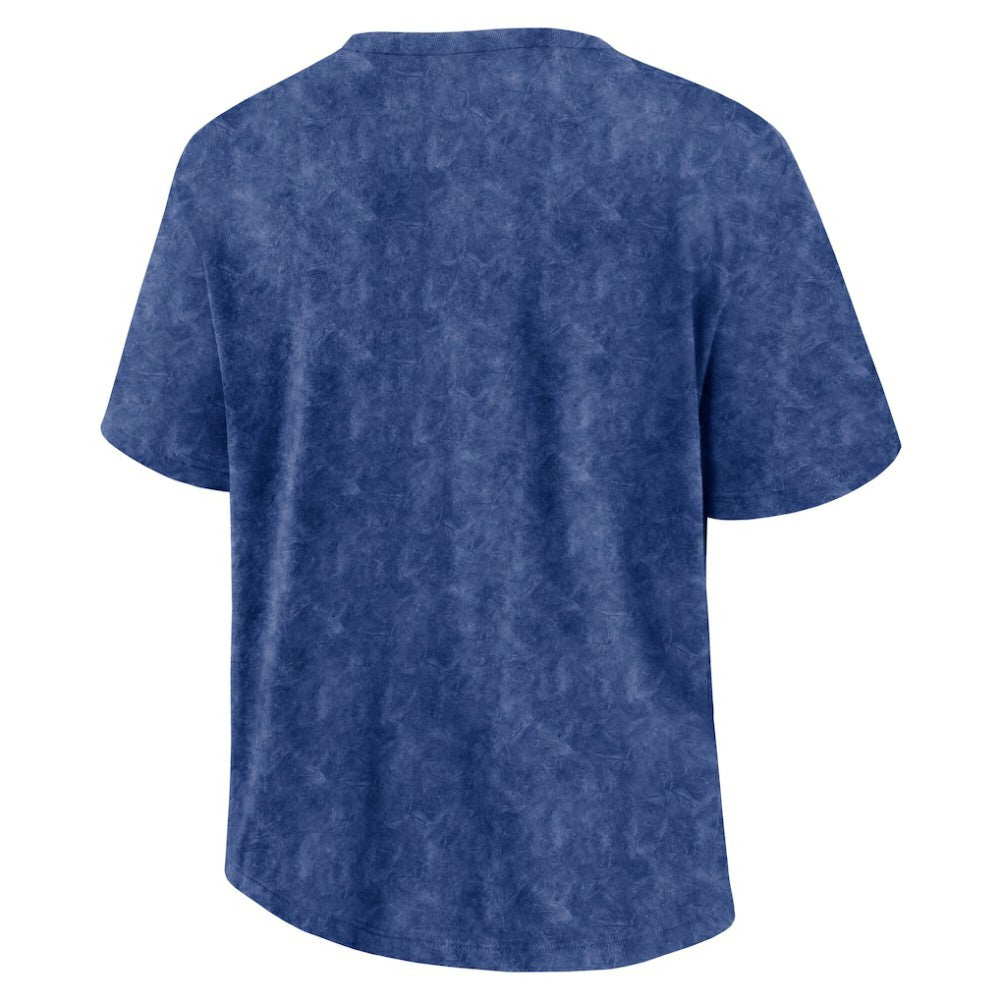 Tampa Bay Lightning Fanatics Women's Faded Wash T-Shirt - Blue - NHL 201190135