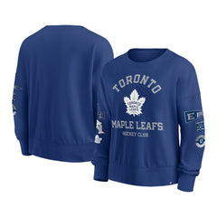 Toronto Maple Leafs Fanatics Women's Go Team Pullover Sweatshirt - Blue - NHL 201190218