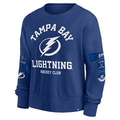 Tampa Bay Lightning Fanatics Women's Go Team Pullover Sweatshirt - Blue - NHL 201190237