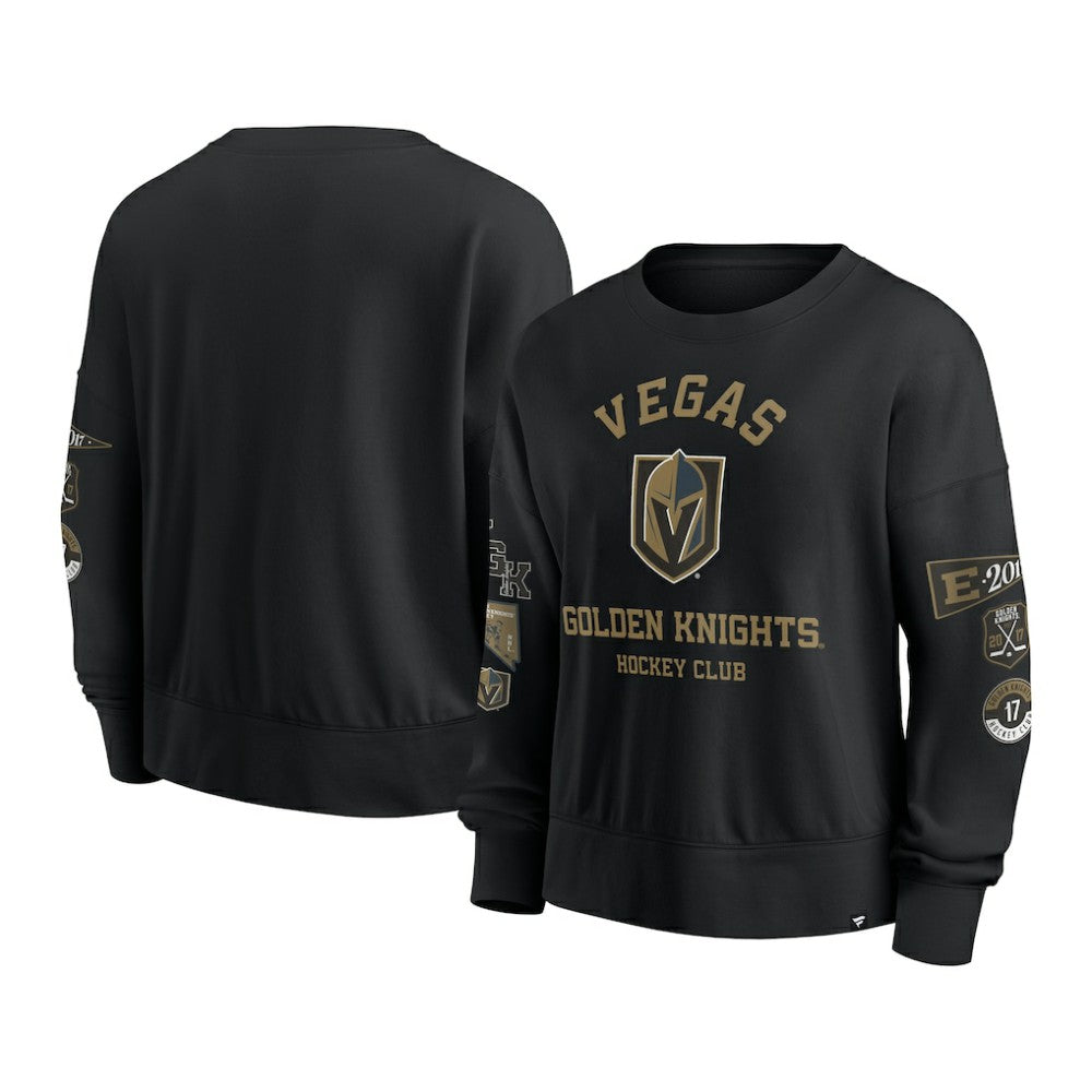Vegas Golden Knights Fanatics Women's Go Team Pullover Sweatshirt - Black - NHL 201190246